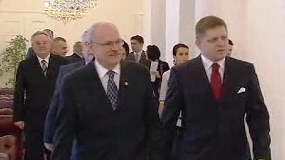 Ivan Gašparovič a Robert Fico