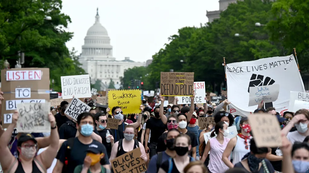 Demonstrace v centru Washingtonu