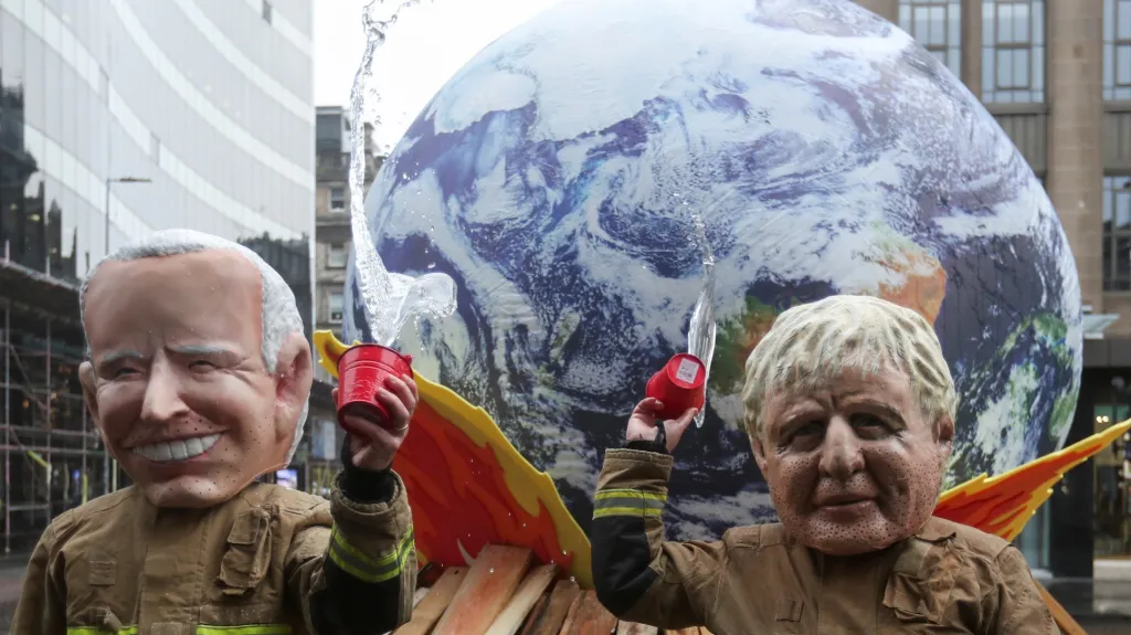 Demonstrace během klimatické konference v Glasgow v listopadu 2021