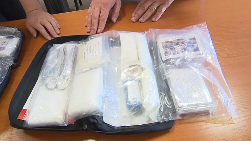 Ideální případ – jednolivé části oddělené průhlednými sáčky