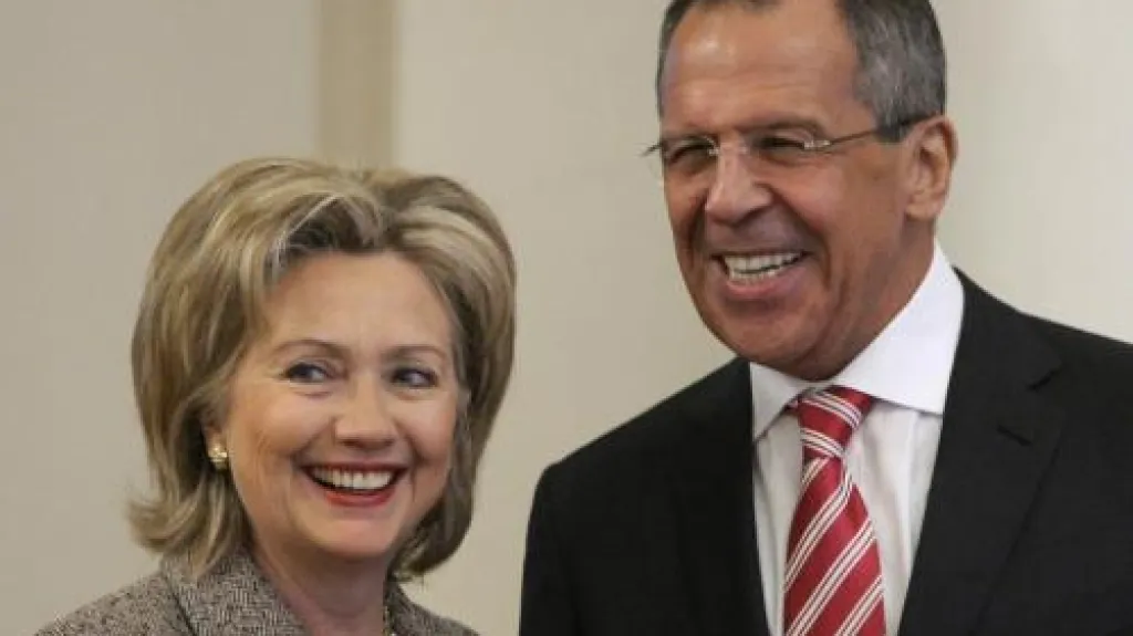 Hillary Clintonová a Sergej Lavrov