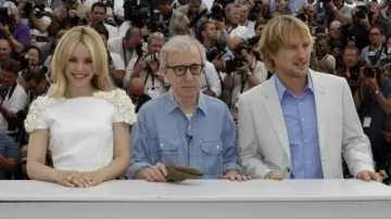 Cannes 2011 / Rachel McAdamsová, Woody Allen a Owen Wilson