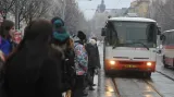 Tramvaje kvůli ledovce na některých linkách nahradily autobusy