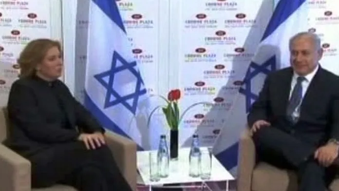 Cipi Livniová a Benjamin Netanjahu