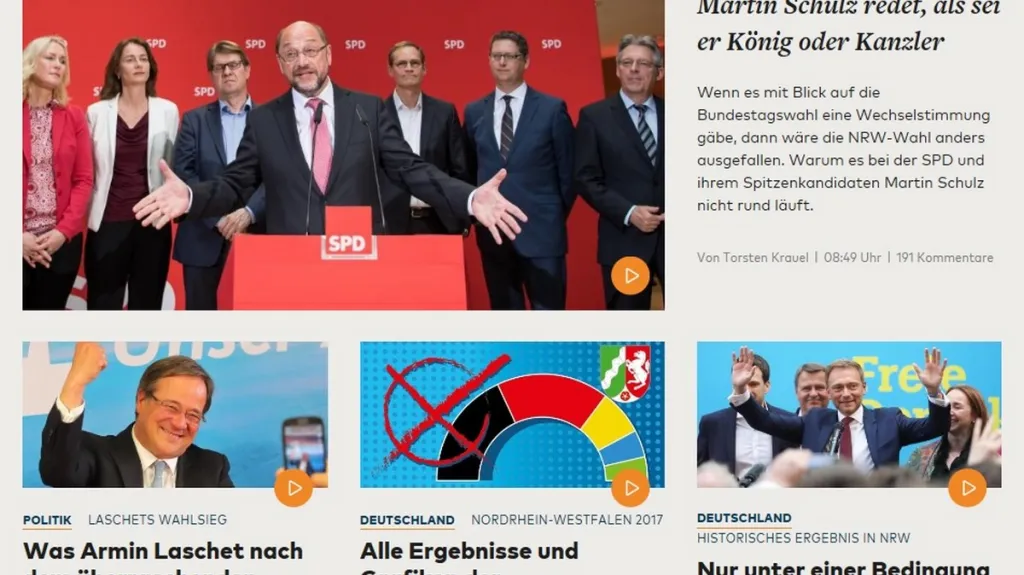 Die Welt o prohře SPD