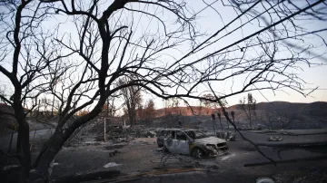 Následky požárů v Malibu