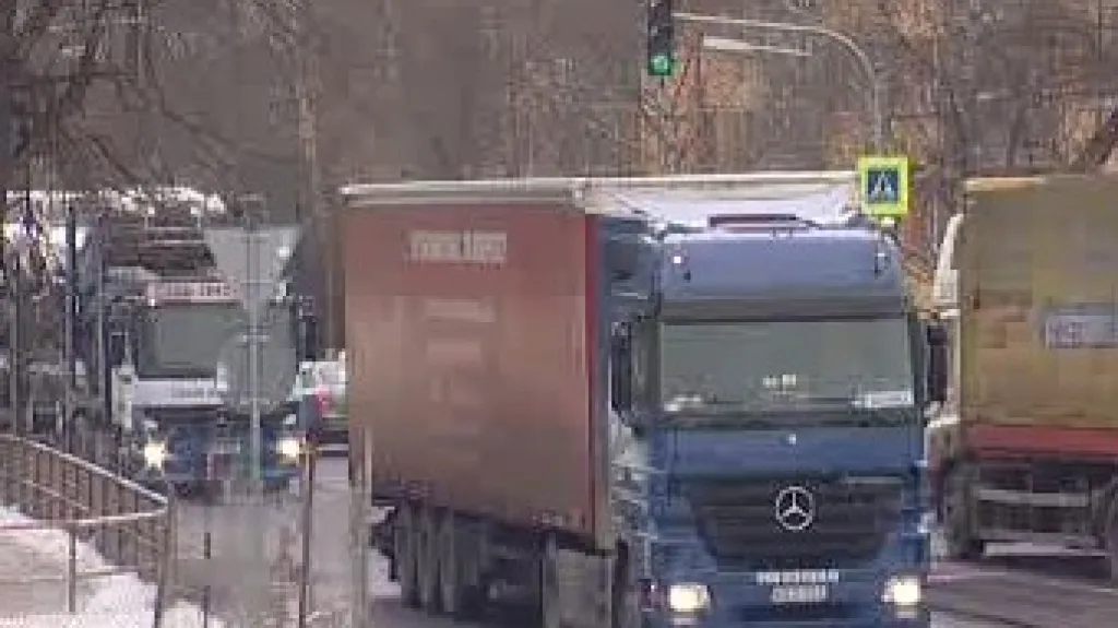 Kamiony v Ústí nad Labem