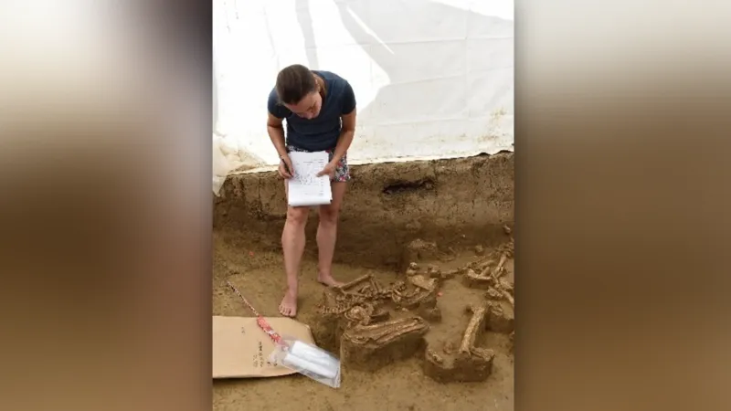 Zuzana Húkeľová na místě výzkumu