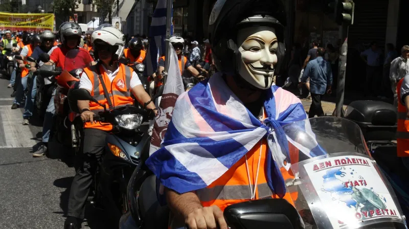 Demonstrace v Aténách