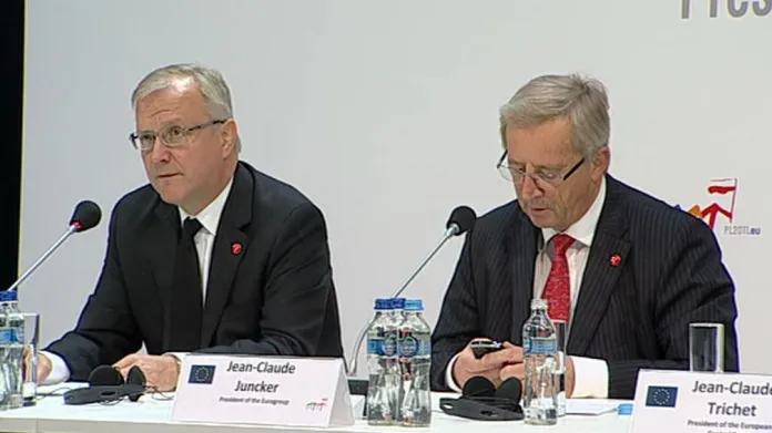 Olli Rehn a Jean-Claude Juncker