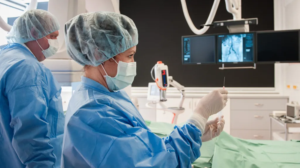 Angiografické pracoviště v českolipské nemocnici