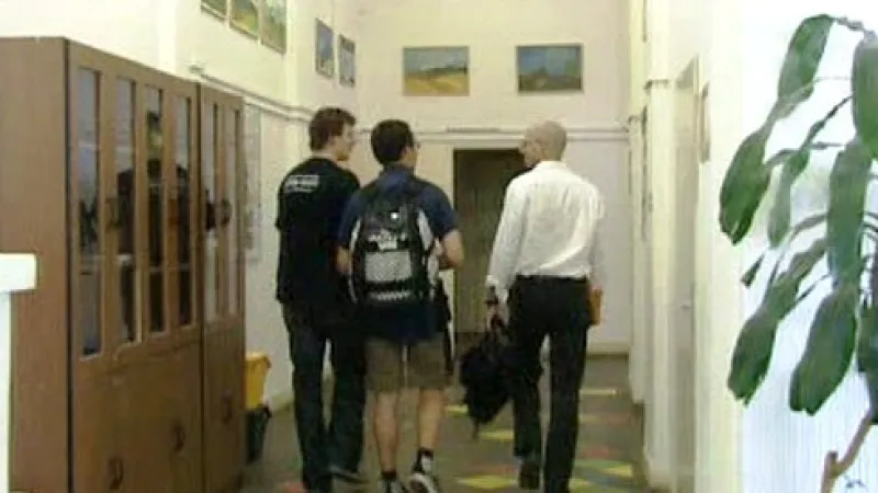 Na chodbách gymnázia Pod Vyšehradem