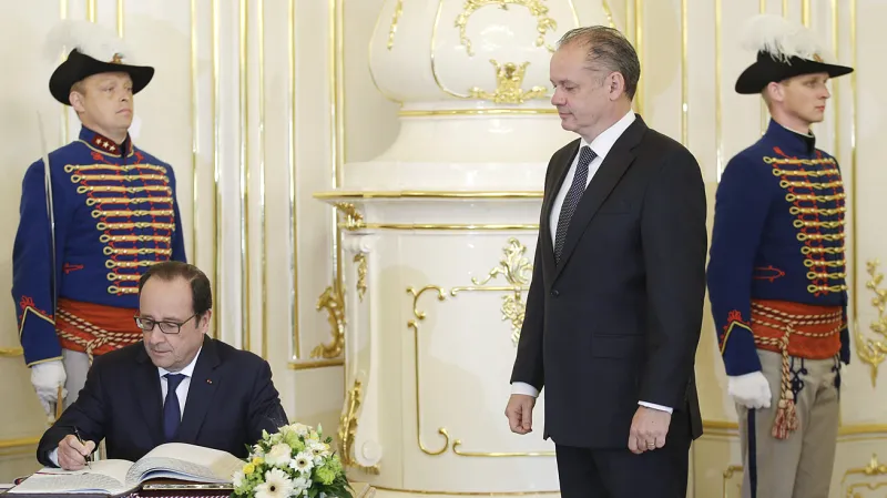 Francois Hollande a Andrej Kiska