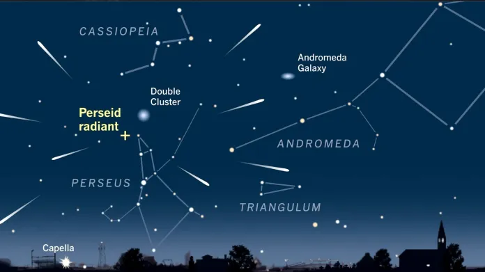Souhvězdí Persea najdete poblíž Velkého vozu a Kasiopeji