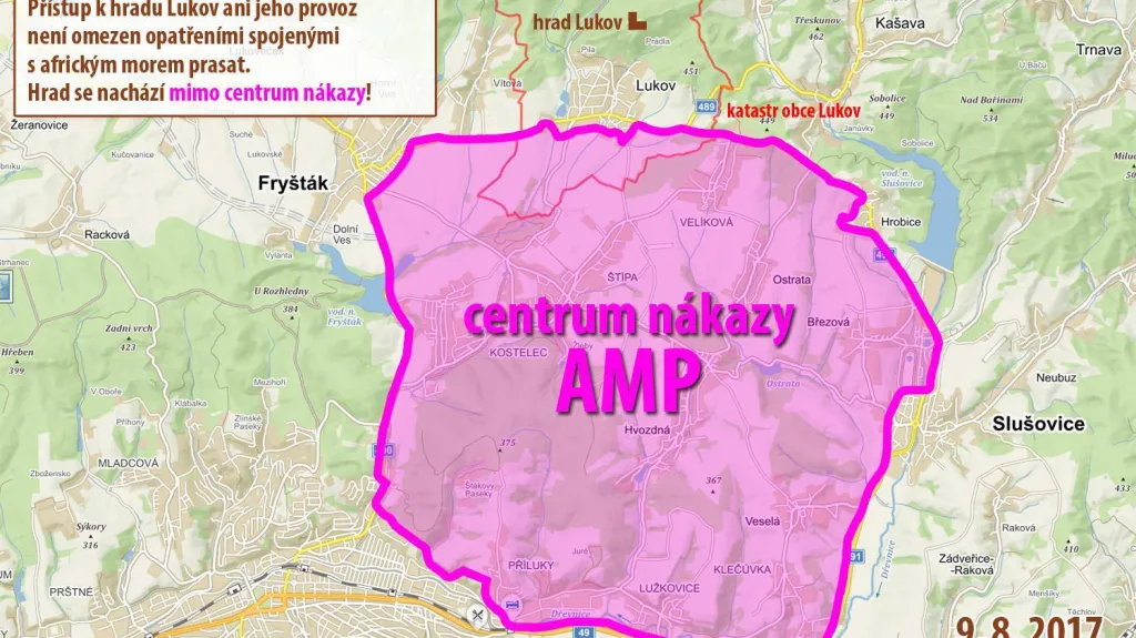 Výzva k návštěvě hradu Lukov