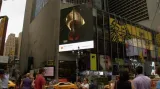 Výstava s názvem Umění všude na newyorském Times Square