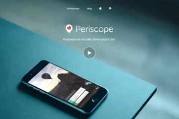 Místo článku Periscope. Novináři testují živá videa na sociálních sítích