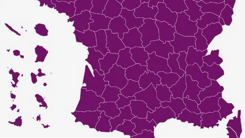 Volební mapa: Druhé kolo francouzských prezidentských voleb