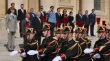 Prezident Zeman u pařížské Invalidovny
