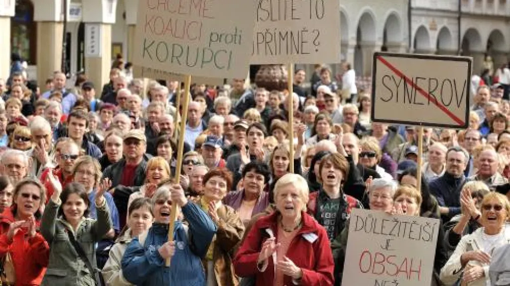 Demonstrace v Liberci