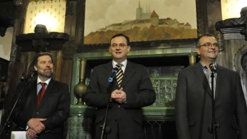 Lídři koaličních stran