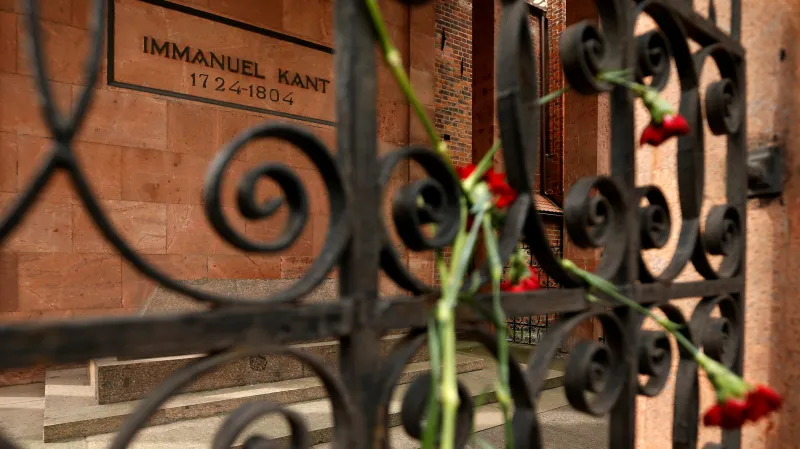 Kantův hrob v kaliningradské katedrále