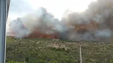 Požár nedaleko Atén