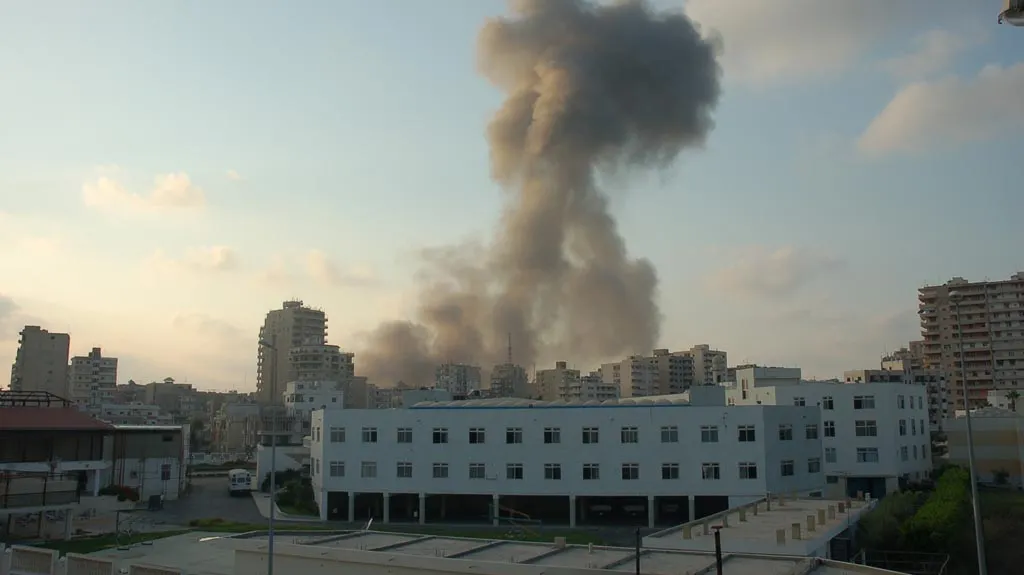 Libanonský Týos po izraelském bombardování