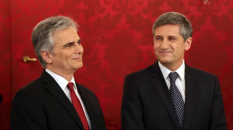 Spindelegger a spolkový kancléř Werner Faymann