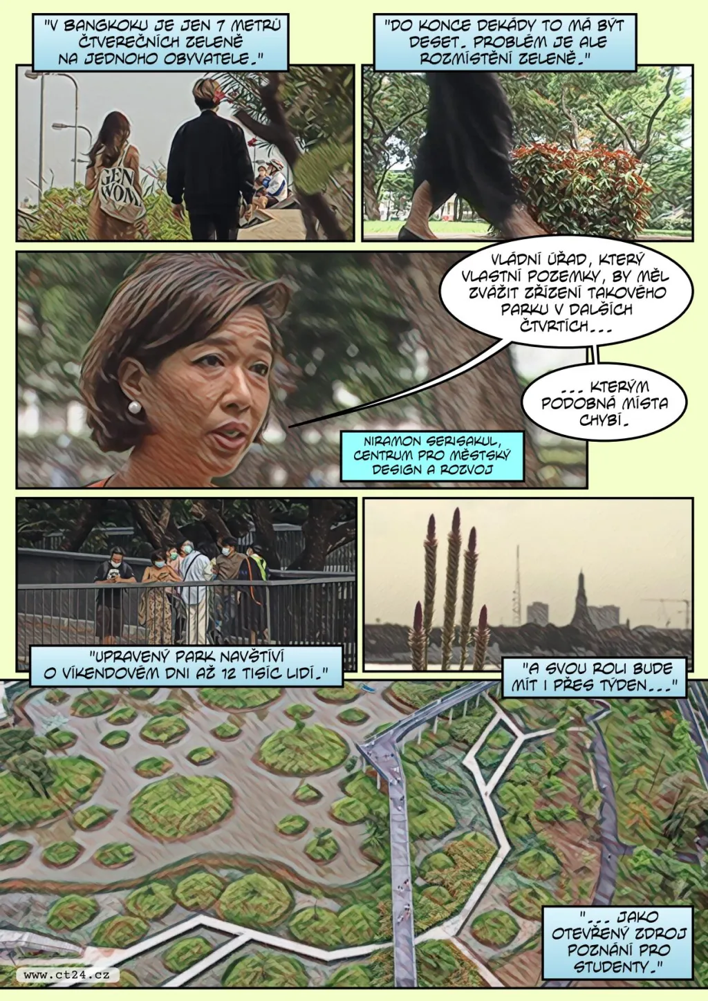 Park Benjakitty pomáhá místním uniknout ruchu metropole