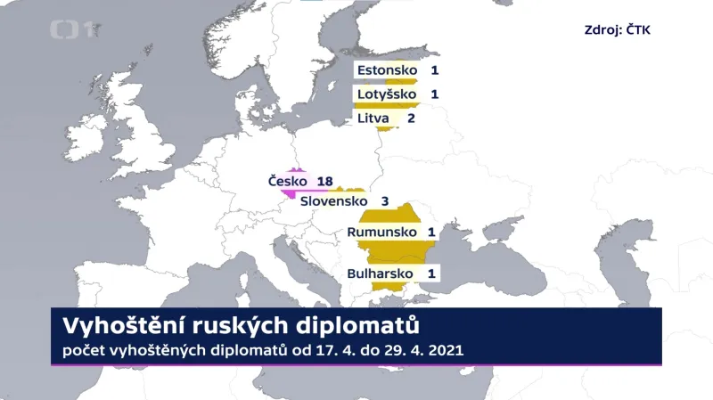 Vyhoštění ruských diplomatů do 29. dubna