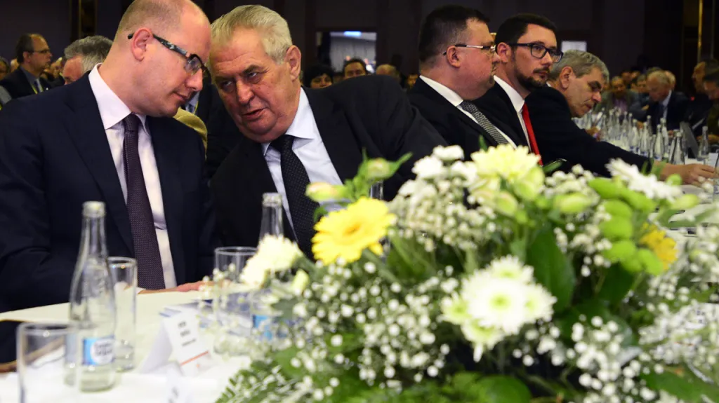 Miloš Zeman na sněmu Hospodářské komory