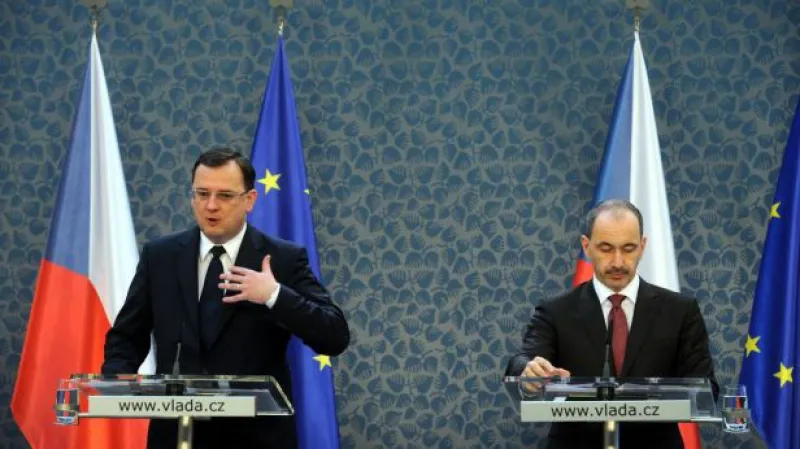 Brífink Petra Nečase a Martina Kuby k podpoře exportérů