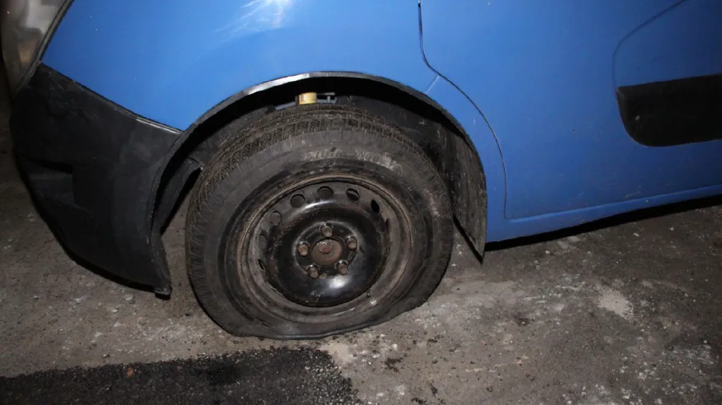 Poškozená pneumatika