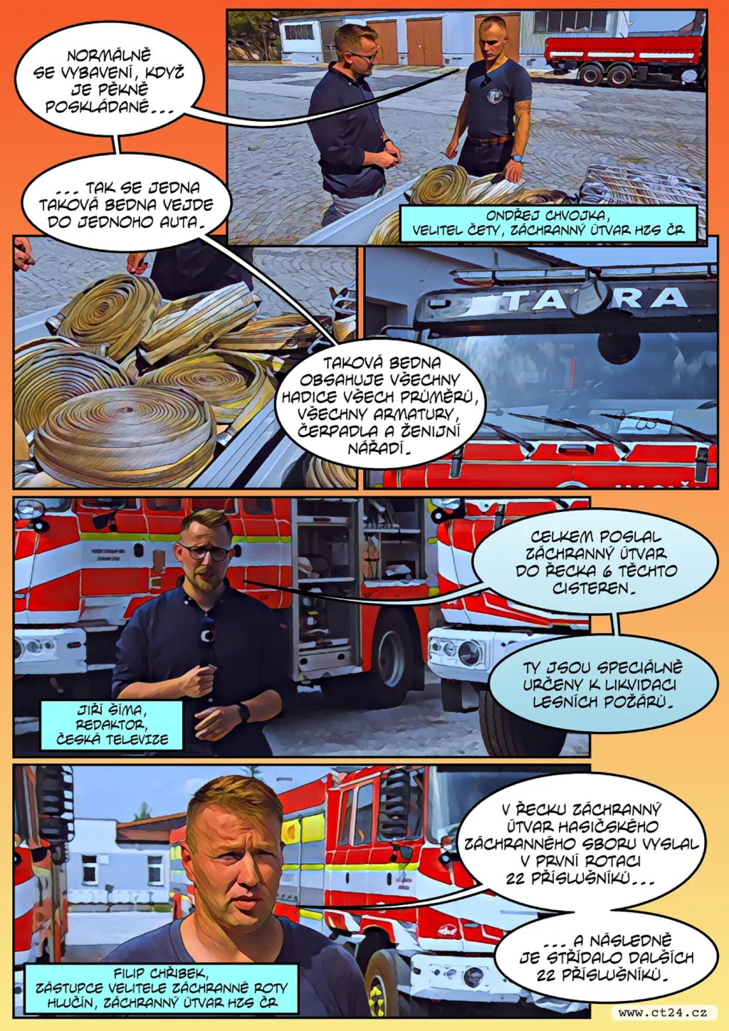 Hasiči se vrátili z Řecka