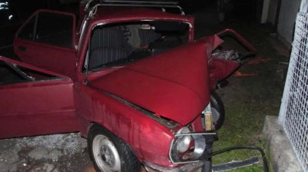 Škoda 120 L po nehodě
