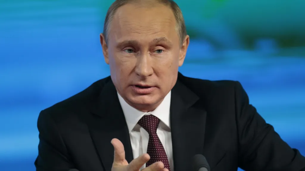 Vladimir Putin na bilanční tiskové konferenci