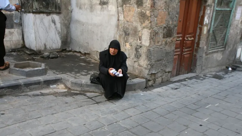 Pouliční prodej v Damašku