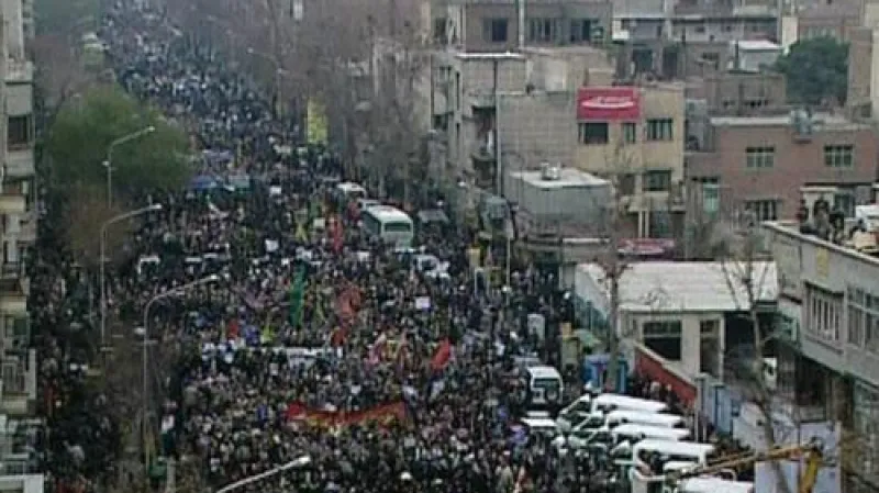 Provládní demonstrace v Íránu