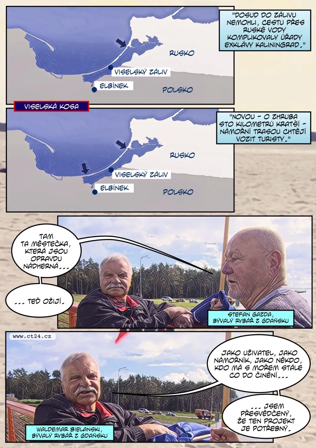 Nový plavební kanál spojuje Baltské moře a Viselský záliv, pro Polsko je to krok k nezávislosti na Moskvě