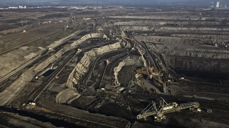 Hnědouhelné doly v severních Čechách