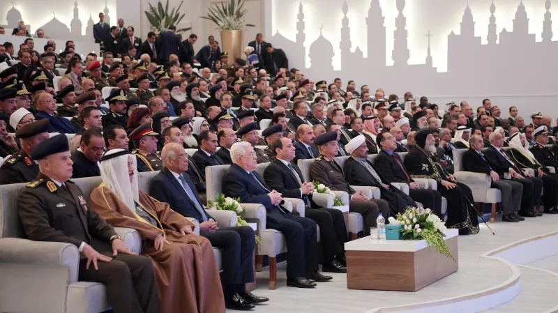 Ceremonie v novém egyptském kostele