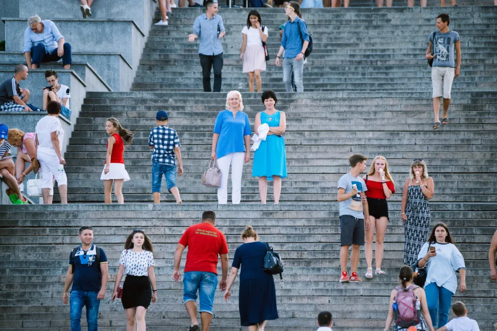 Série fotografií Jana Hromádka „Potěmkinovo schodiště“