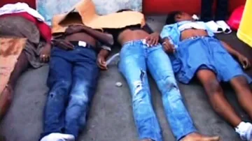 Oběti zemětřesení na Haiti