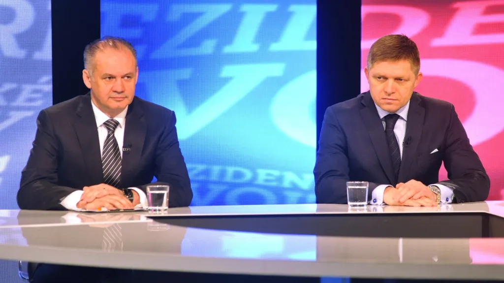 Andrej Kiska a Robert Fico