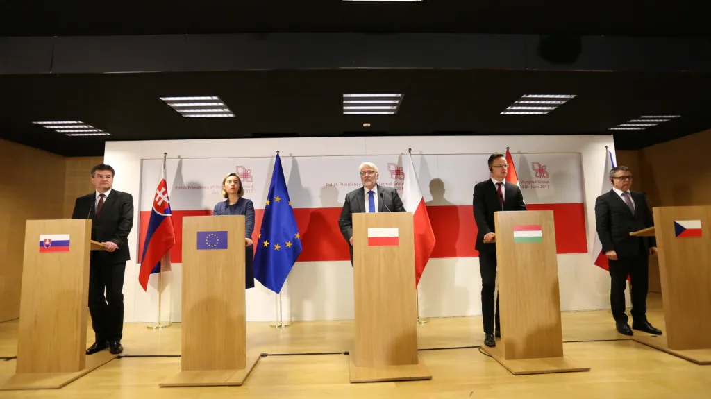 Jednání Visegrádské čtyřky ve Varšavě