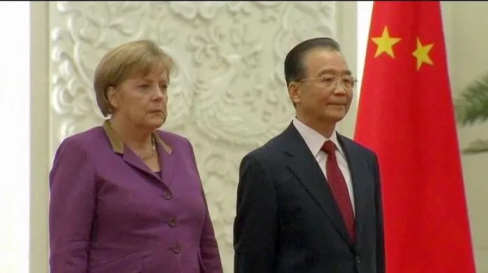 Merkelová na návštěvě v Číně
