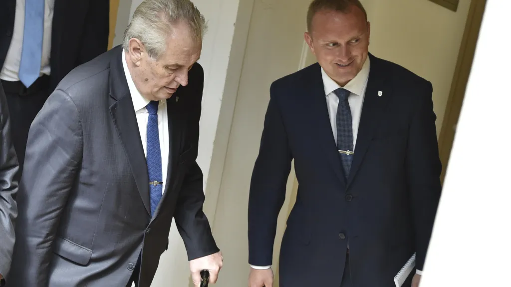 Miloš Zeman a Vladimír Kruliš v roce 2017