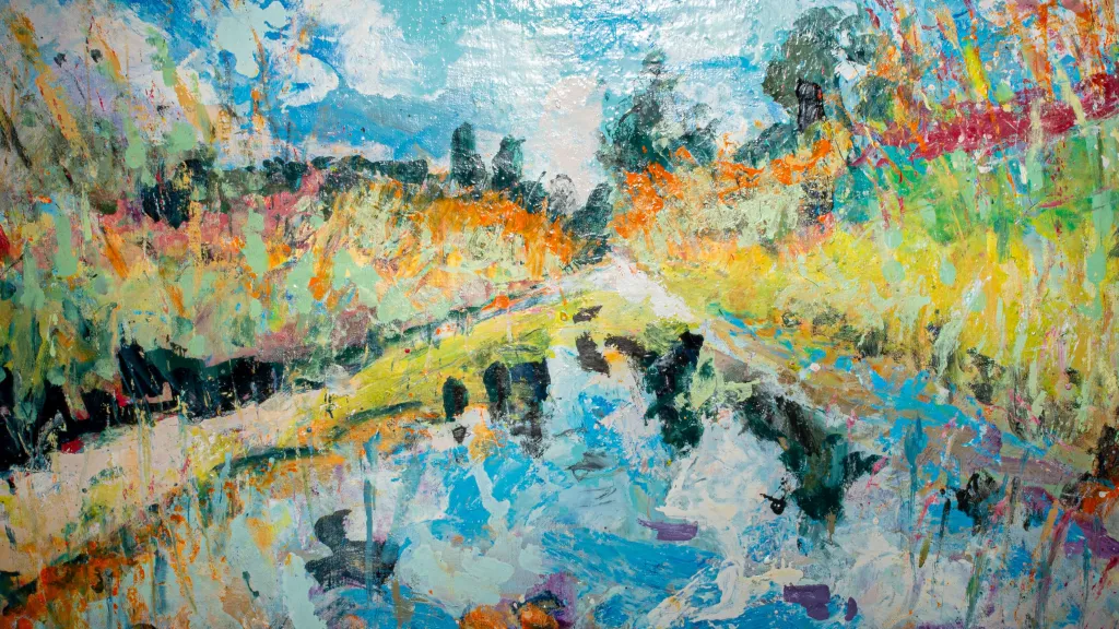 Z výstavy 15 lounských výtvarníků