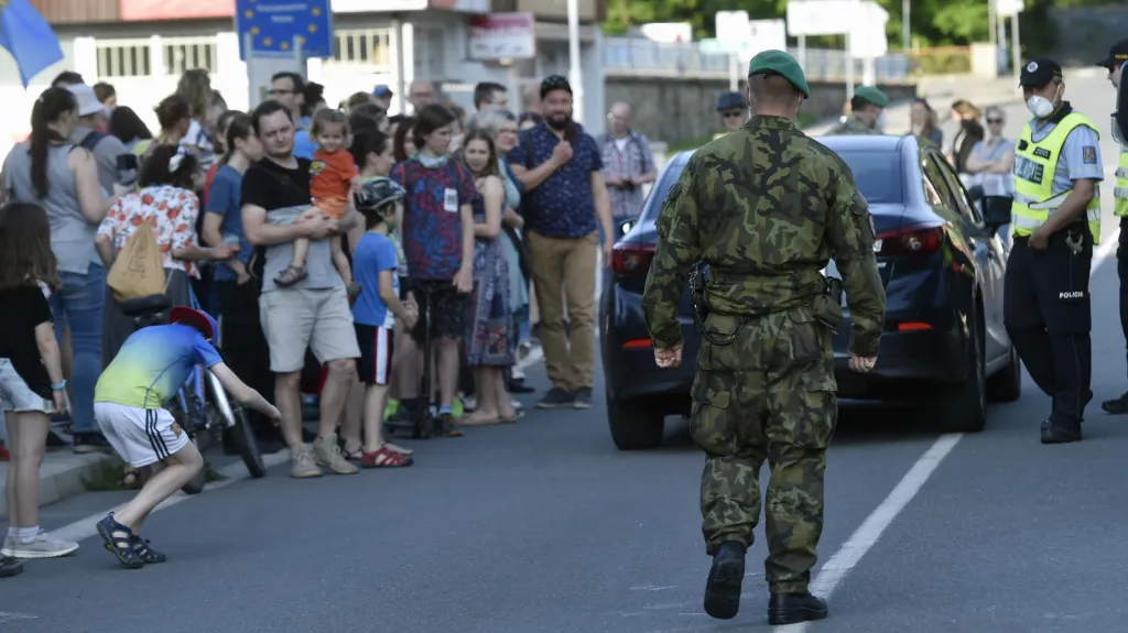 Protest na česko-polské hranici v Těšíně